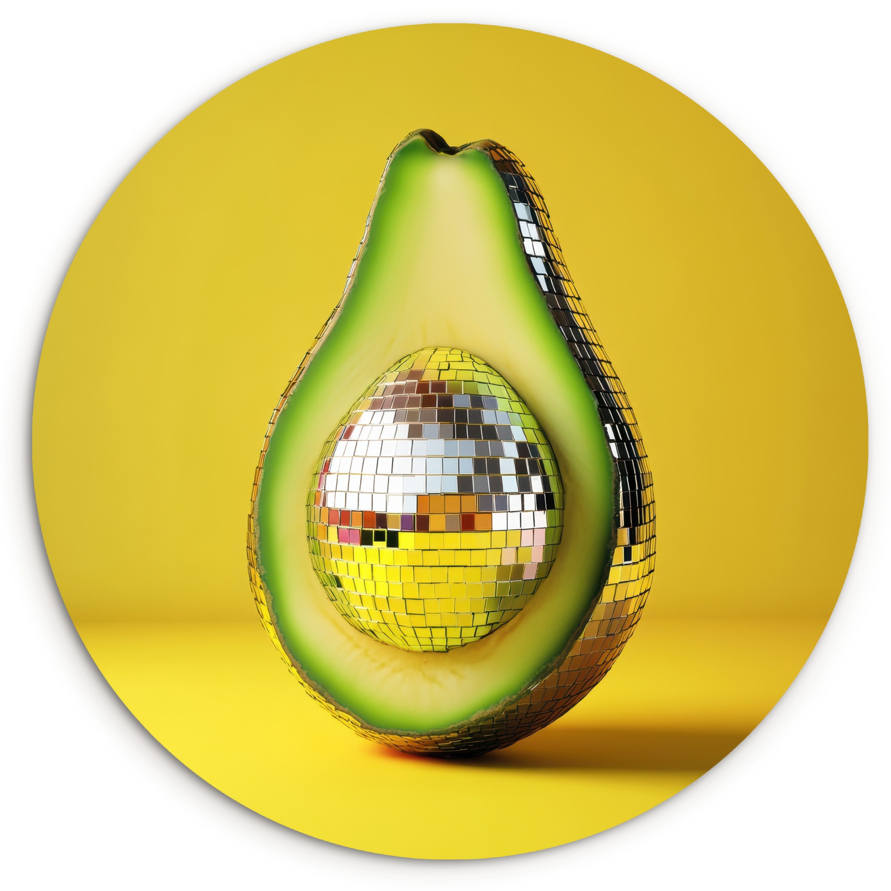 MuchoWow Gemälde Avocado - Discokugel - günstig online kaufen