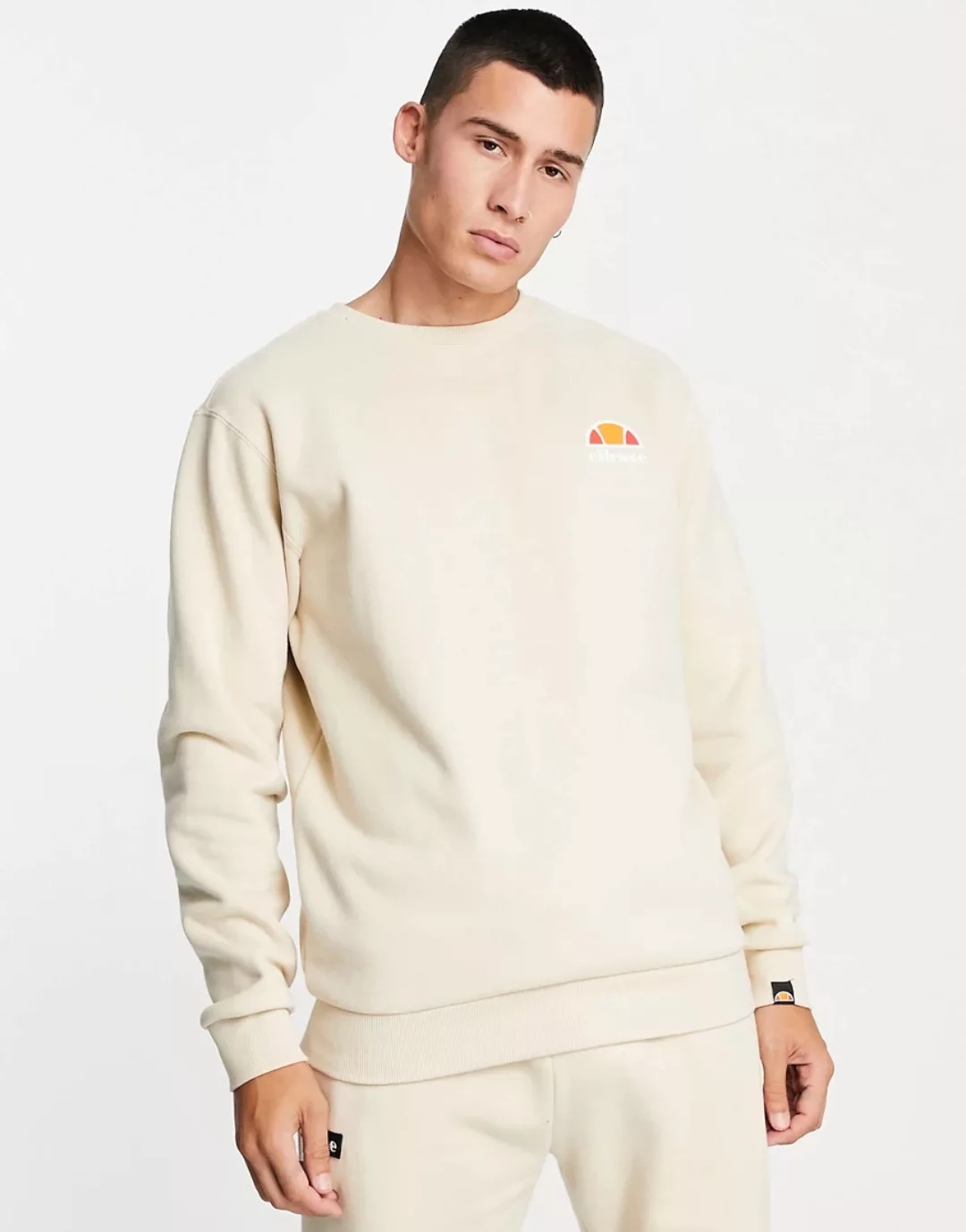 ellesse – Diveria – Sweatshirt in Hafer-Neutral günstig online kaufen