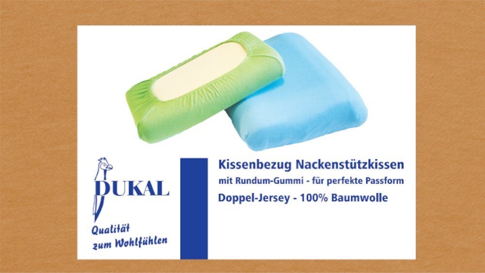 DUKAL Kissenbezüge Nackenstützkissen, aus hochwertigem DOPPEL-Jersey, günstig online kaufen