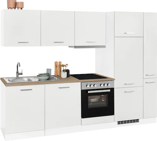 HELD MÖBEL Küchenzeile "Visby", mit E-Geräten, Breite 270 cm inkl. Kühlschr günstig online kaufen