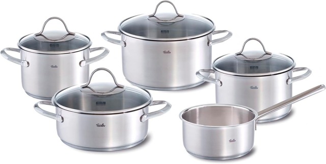 Fissler Topf-Set »Palermo«, Edelstahl 18/10, (Set, 9 tlg., Kochtopf 16/20/2 günstig online kaufen