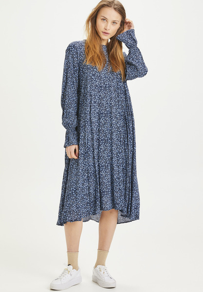 Midi Kleid - Heather Flower Print Dress - Aus Ecovero günstig online kaufen