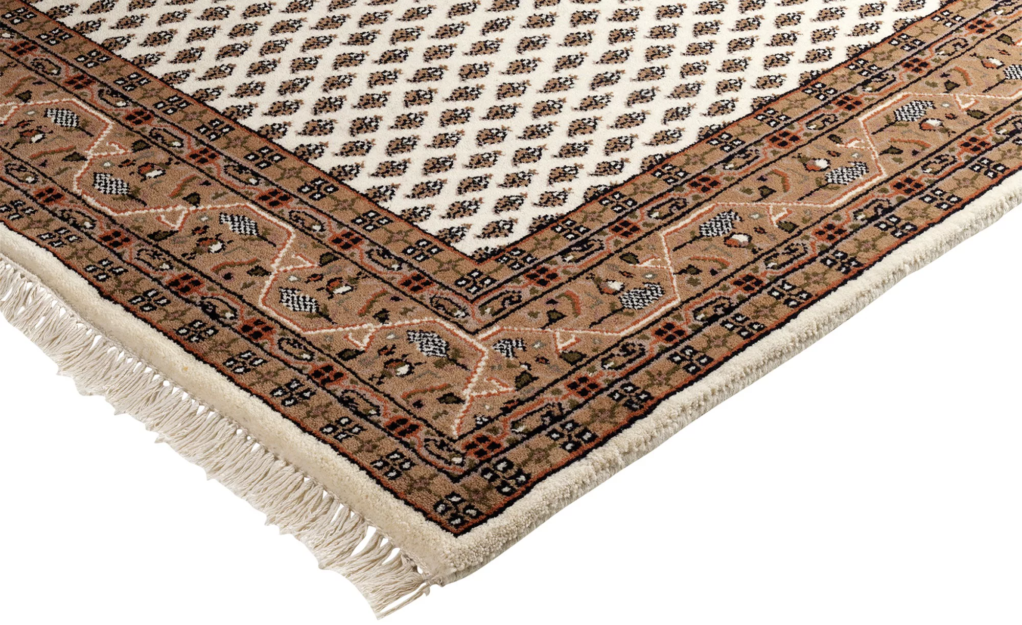 Handgeknüpfter Teppich - creme - Wolle - 170 cm - Teppiche > Wohnteppiche > günstig online kaufen