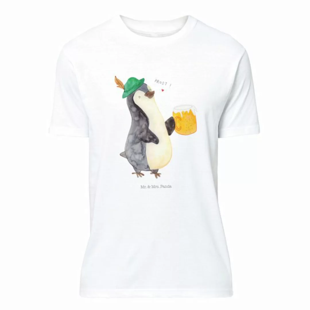 Mr. & Mrs. Panda T-Shirt Pinguin Bier - Weiß - Geschenk, Oktoberfest, Party günstig online kaufen