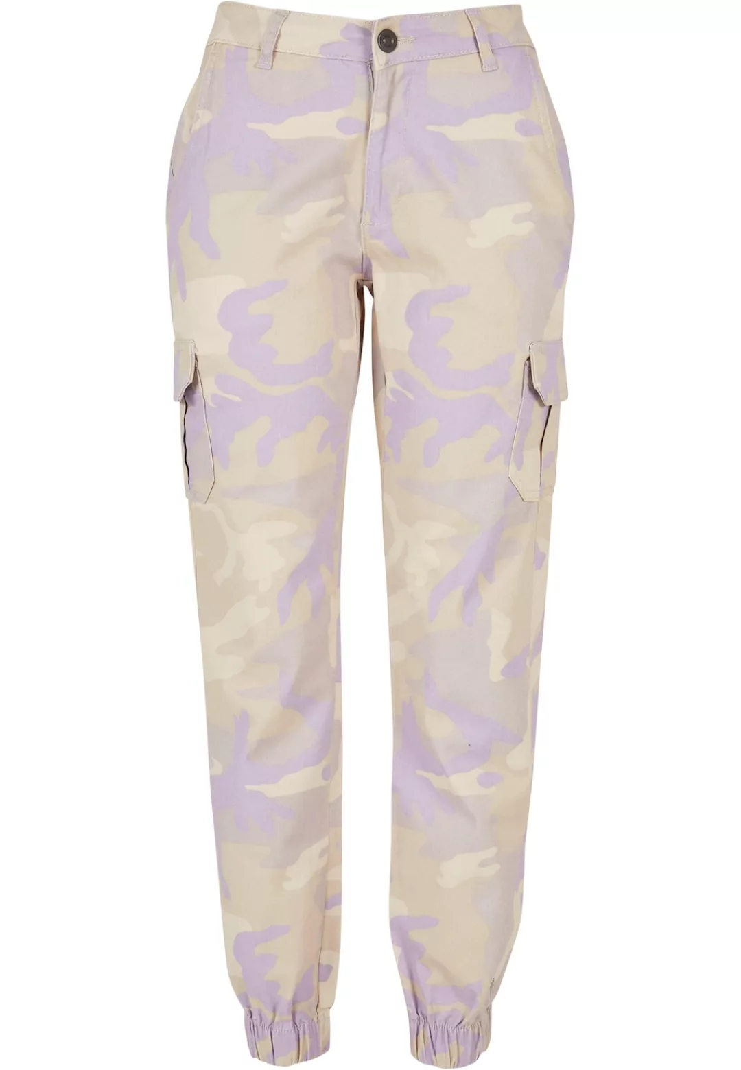 URBAN CLASSICS Cargohose Urban Classics Damen Ladies High Waist Camo Cargo günstig online kaufen