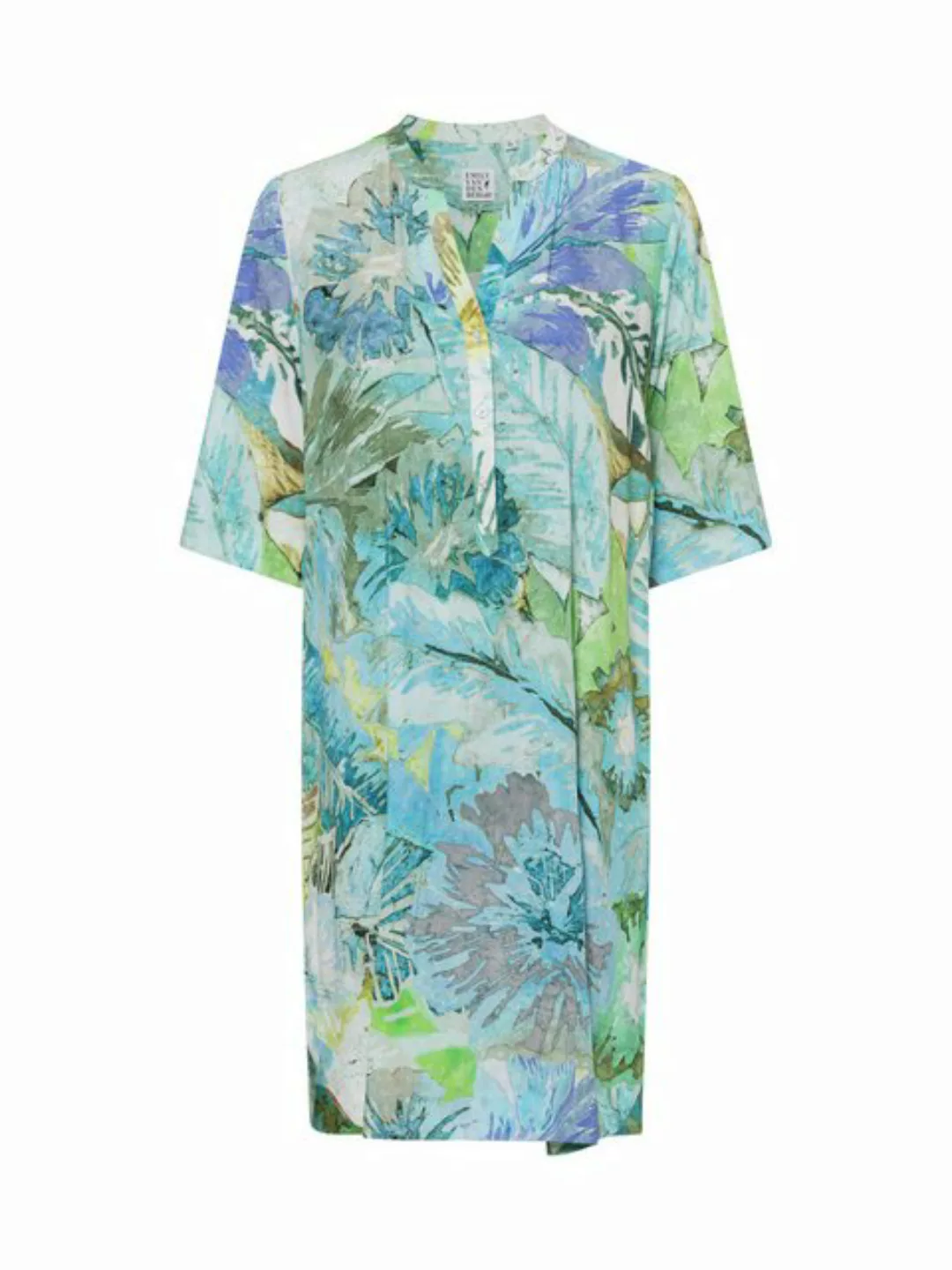 Emily Van Den Bergh Blusenkleid Kleid EMILY VAN DEN BERGH aqua floral günstig online kaufen