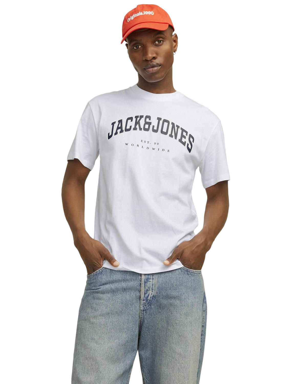 Jack & Jones Herren Rundhals T-Shirt JJECALEB VARSITY - Relaxed Fit günstig online kaufen