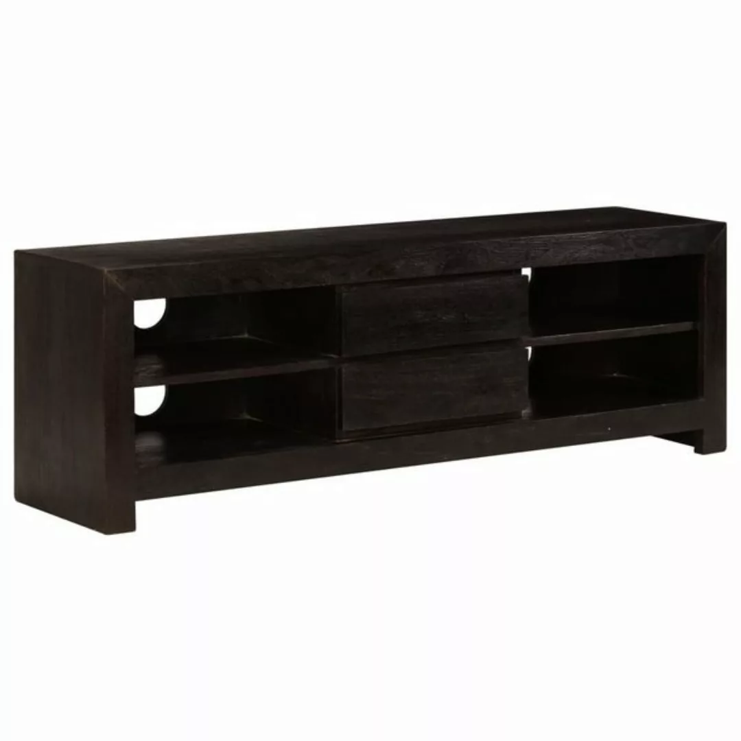 furnicato TV-Schrank Massivholz Akazie 120x30x40 cm Dunkelbraun günstig online kaufen