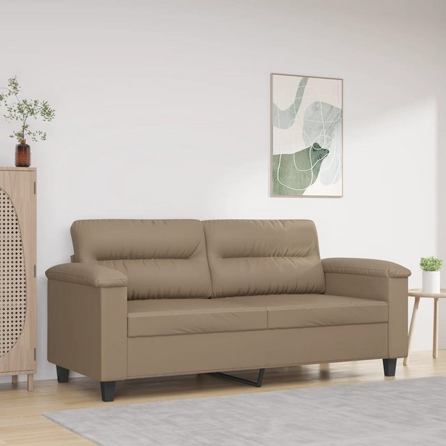 vidaXL Sofa 2-Sitzer-Sofa Cappuccino-Braun 140 cm Kunstleder günstig online kaufen