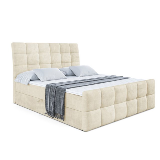 ALTDECOR Boxspringbett BRUGO-Z (Multipocket-Matratze H4. H3 Matratze Bonell günstig online kaufen