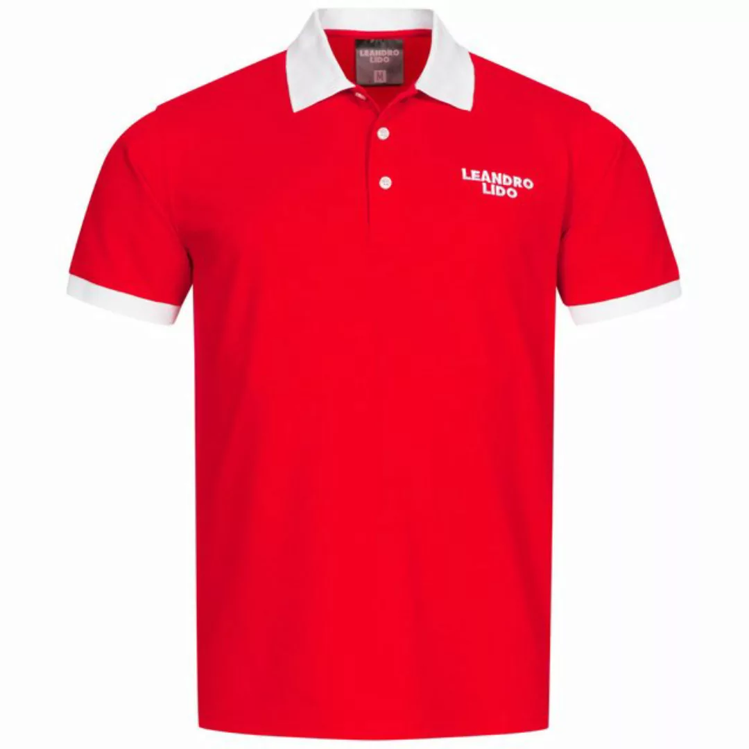 LEANDRO LIDO Poloshirt LEANDRO LIDO "Pallacanestro" Herren Polo-Shirt aus h günstig online kaufen