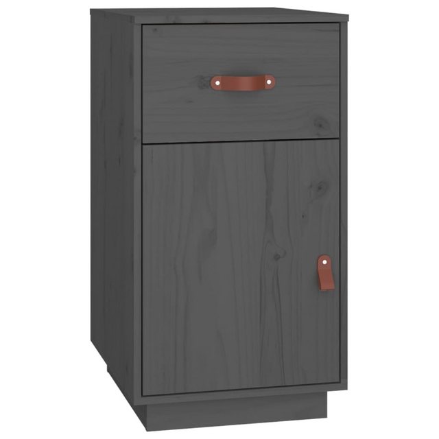 Vidaxl Schreibtisch-schrank Grau 40x50x75 Cm Massivholz Kiefer günstig online kaufen