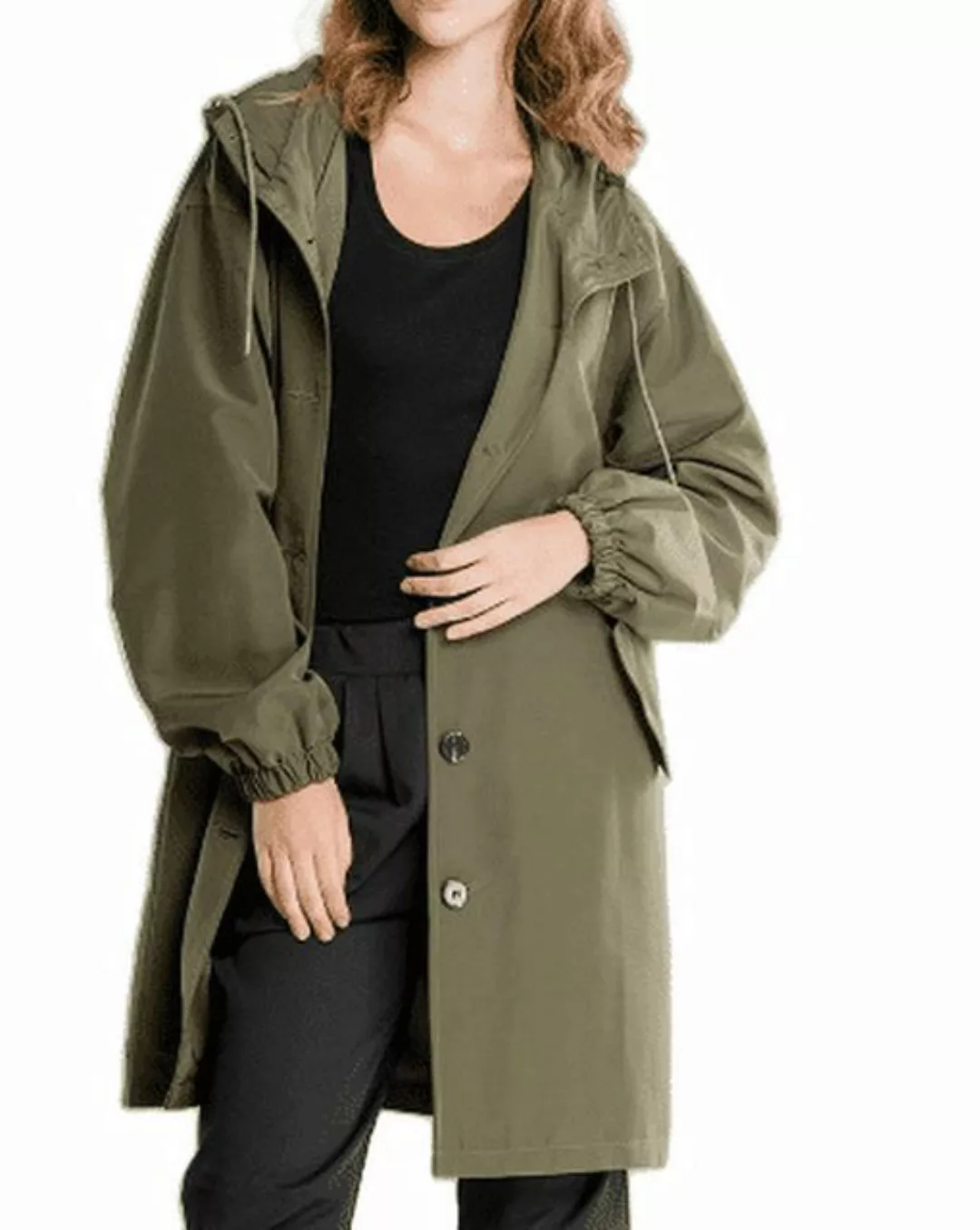 Nebelmeer Funktionsjacke Große Damenbekleidung, mittellanger Trenchcoat mit günstig online kaufen