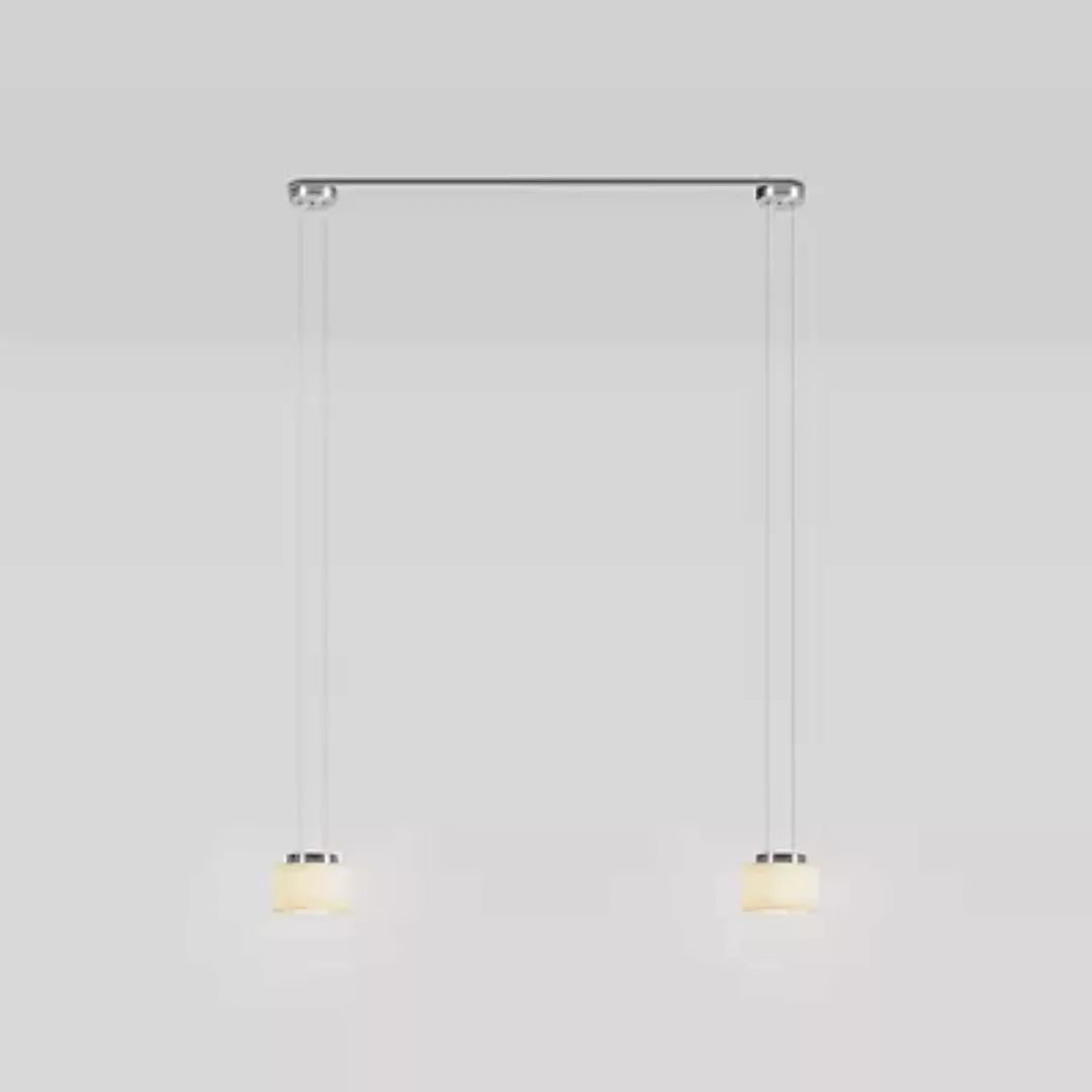 Serien Lighting Reef Pendelleuchte 2-flammig LED, Aluminium gebürstet günstig online kaufen