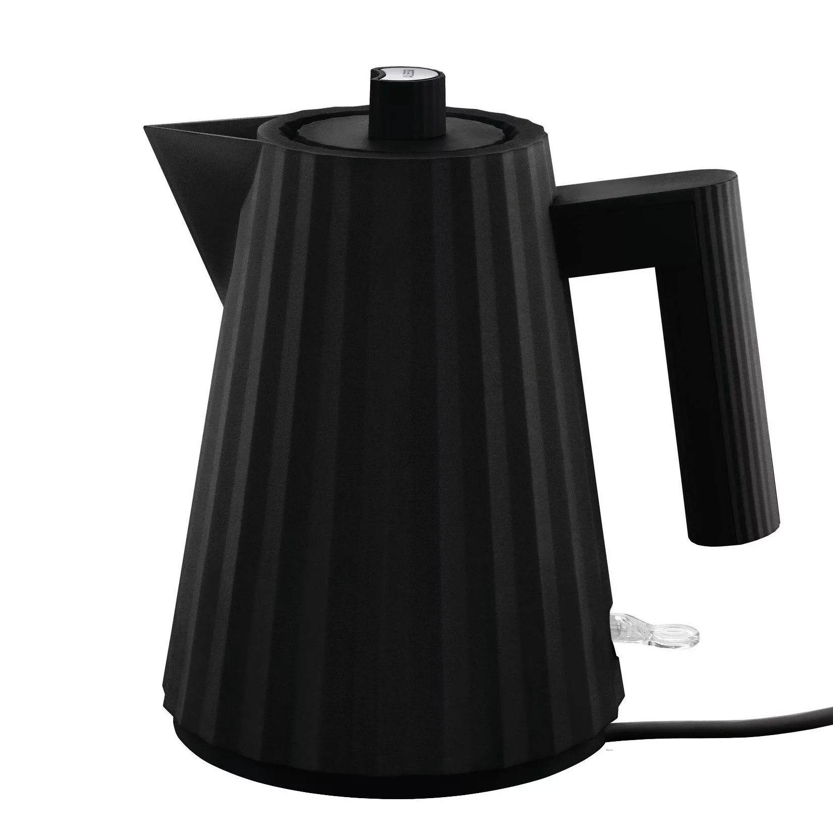 Alessi - Plissé Elektrischer Wasserkocher 100cl - schwarz/LxBxH 21x16x20cm/ günstig online kaufen