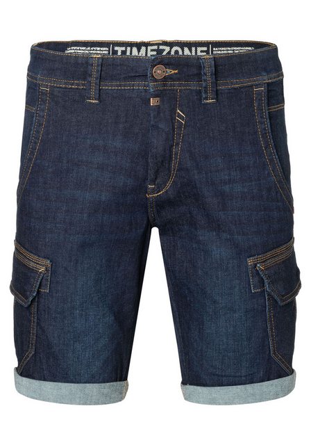 TIMEZONE Jeansshorts Cargo Jeansshorts mit Kontrastnähten Denim Shorts Slim günstig online kaufen