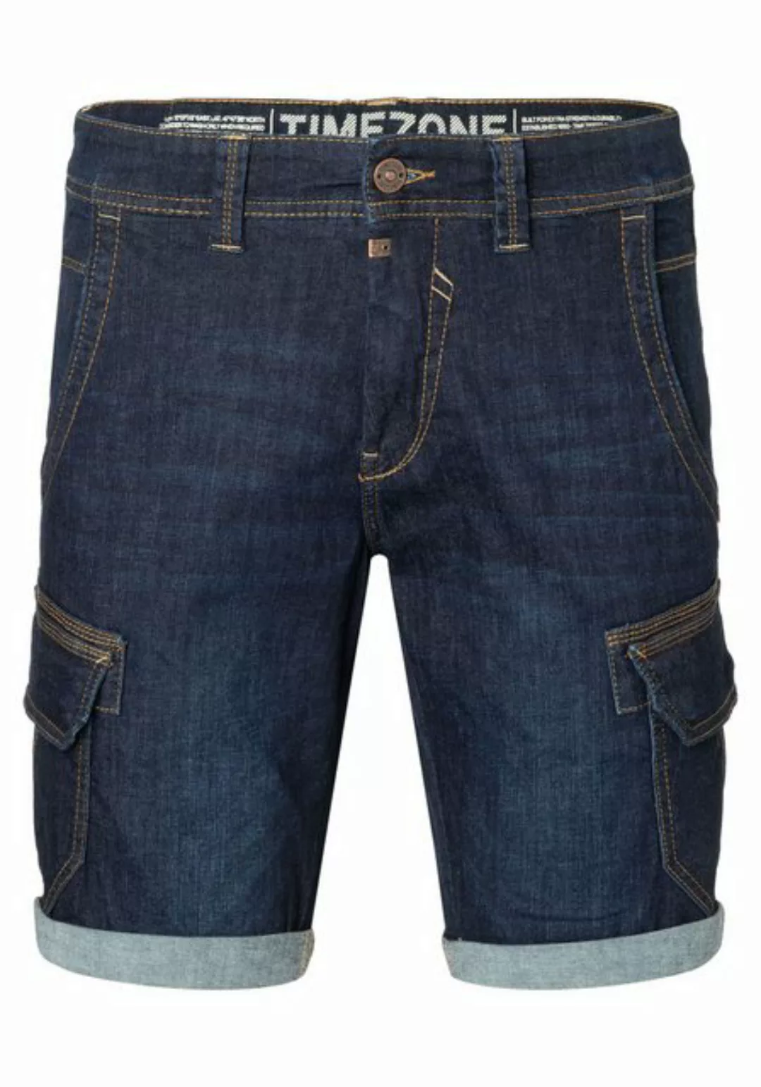 TIMEZONE Jeansshorts Cargo Jeansshorts mit Kontrastnähten Denim Shorts Slim günstig online kaufen