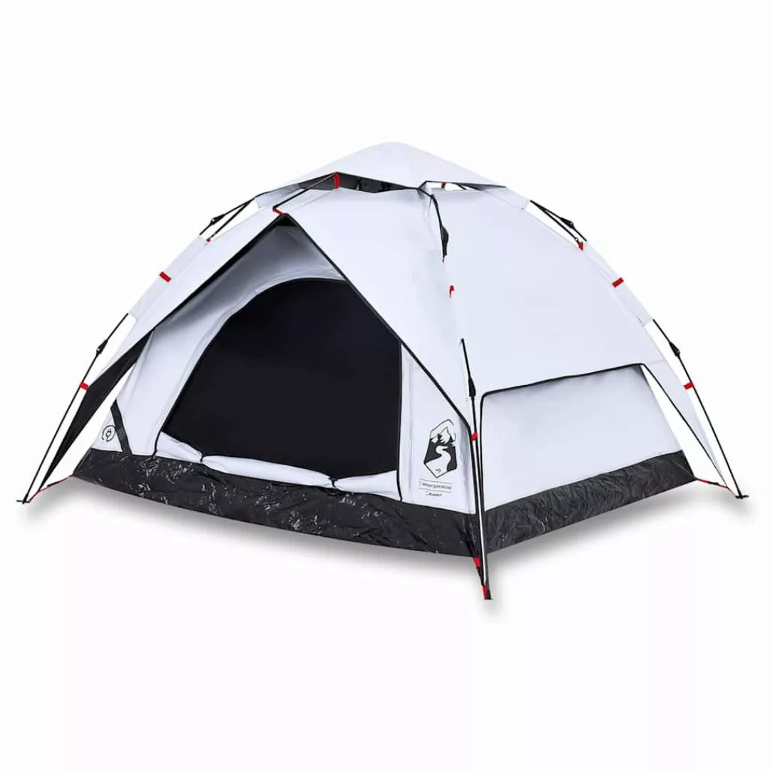 vidaXL Kuppelzelt Kuppel-Campingzelt 3 Personen Weiß günstig online kaufen