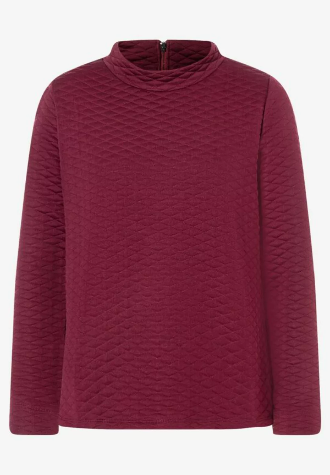 Struktur Sweatshirt, burgundy, Herbst-Kollektion günstig online kaufen