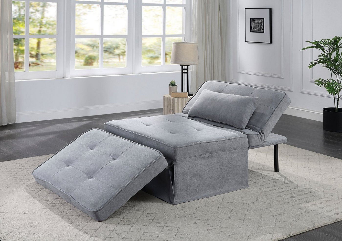 ATLANTIC home collection Schlafsofa Finn, wandelbar zum Loungesessel, Relax günstig online kaufen