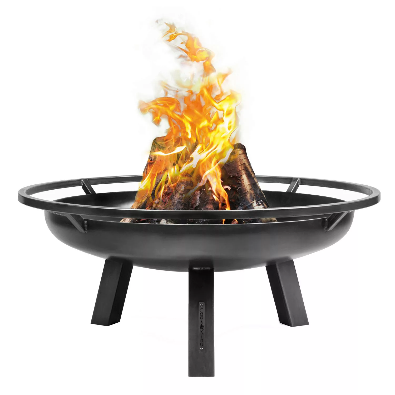 CookKing Feuerschale Porto 60 schwarz Stahl B/H/T: ca. 75x39x75 cm günstig online kaufen