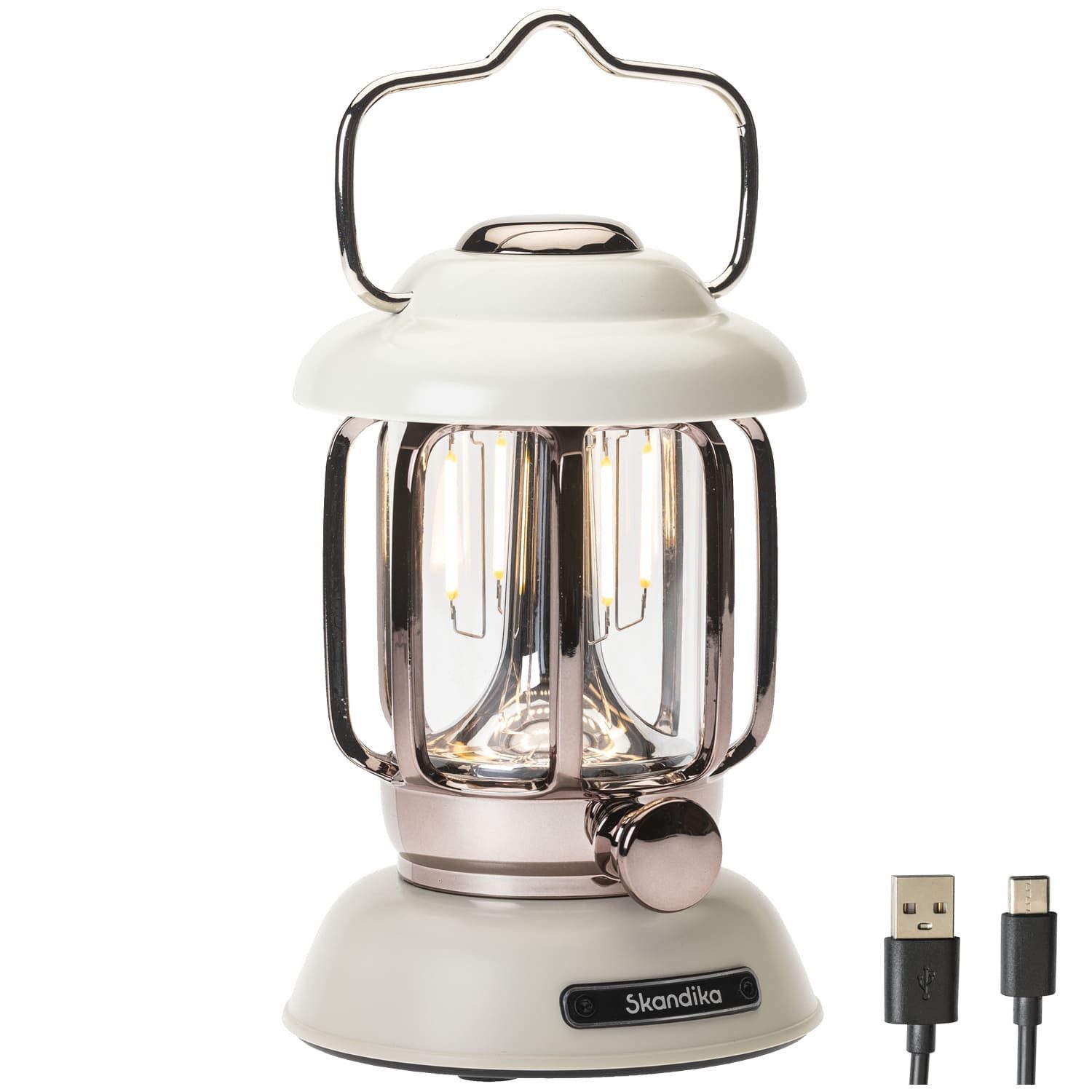 Skandika LED Gartenleuchte Campinglampe Forsol, Retro-Stil, günstig online kaufen