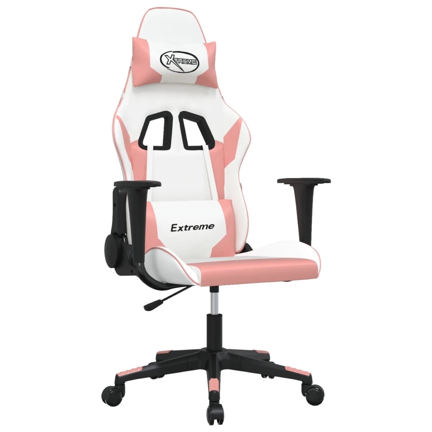 vidaXL Gaming-Stuhl Weiß und Rosa Kunstleder Modell 10 günstig online kaufen