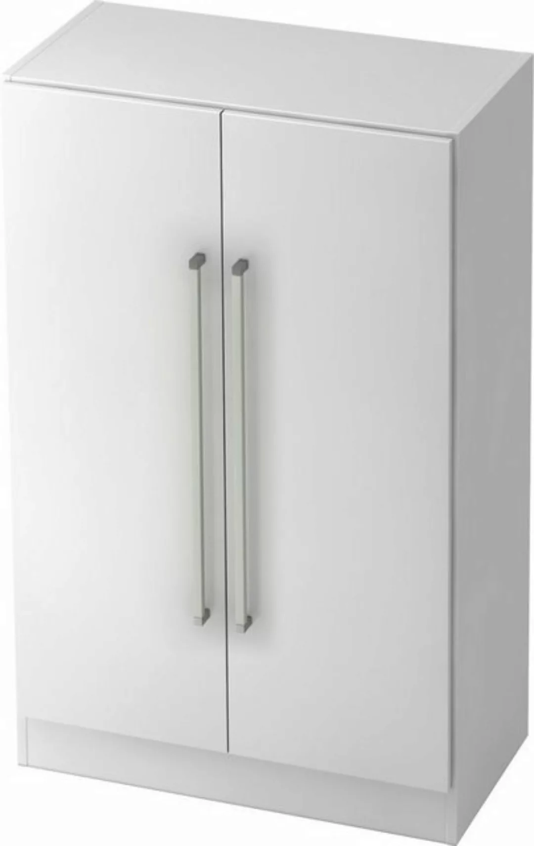 Aktenschrank Schrank Solid 3OH BxTxH 80x42x127cm Griff RE Weiß/Nussbaum günstig online kaufen