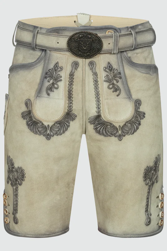 Lederhose Aric mit Gürtel günstig online kaufen