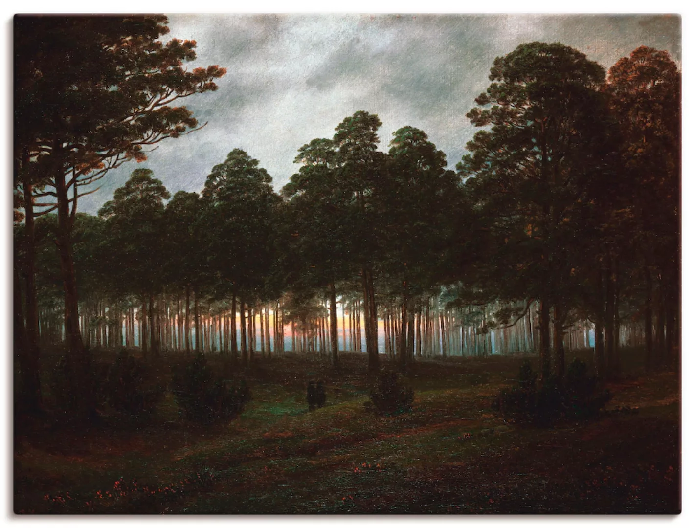 Artland Leinwandbild »Der Abend, um 1820/21«, Wald, (1 St.), auf Keilrahmen günstig online kaufen