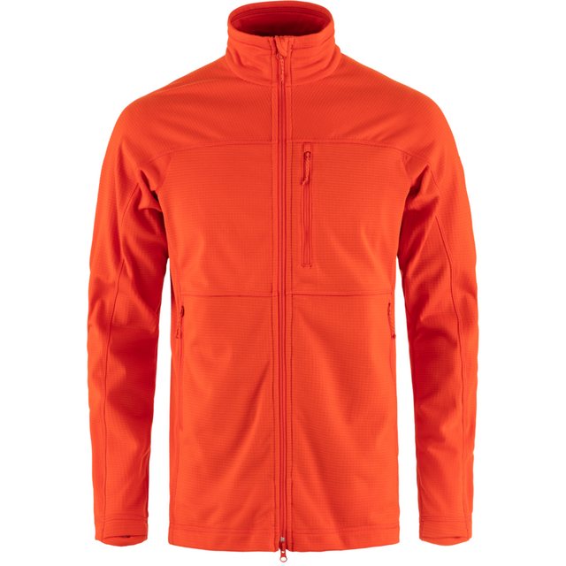 Fjällräven Strickjacke Abisko Lite Fleece Jacket M FLAME ORANGE günstig online kaufen