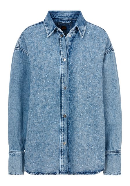 BOSS ORANGE Klassische Bluse C_DENIM SHIRT HF mit Blusenkragen günstig online kaufen