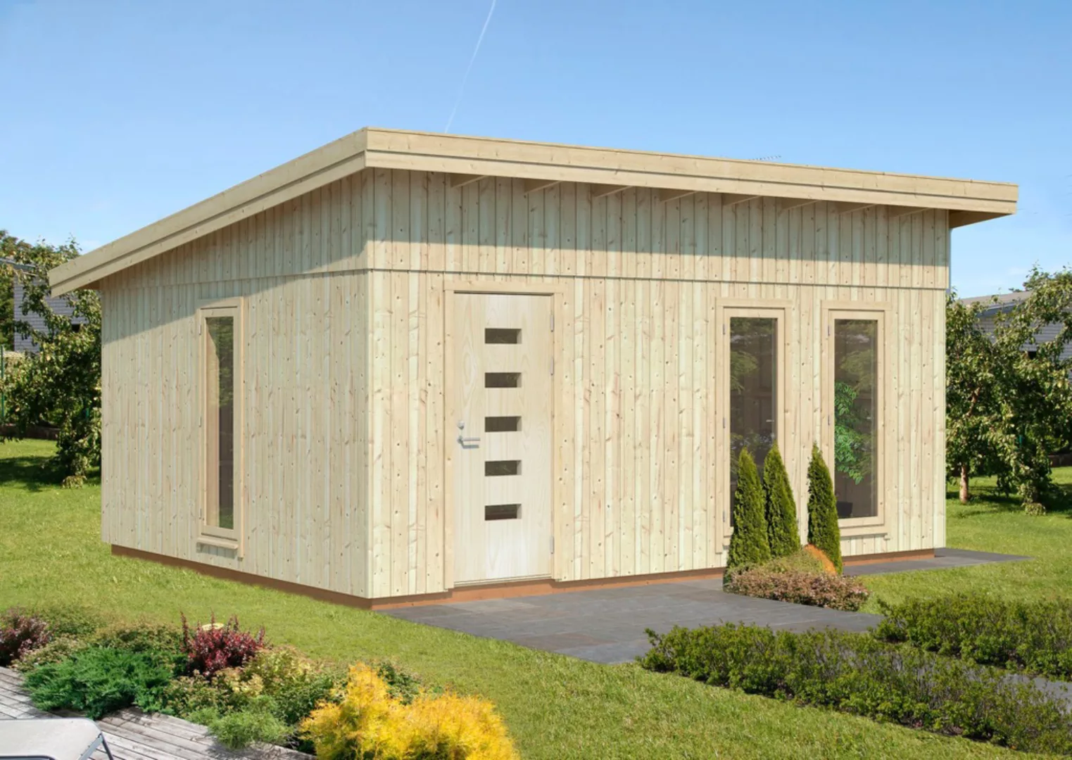 Palmako Gartenhaus "Nordic + Haus Annika", inklusive Fußboden günstig online kaufen