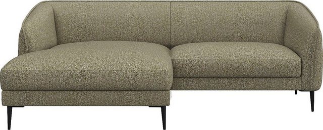 FLEXLUX Ecksofa "Belle Designsofa, bequem durch Kaltschaum im Sitz, L-Form" günstig online kaufen