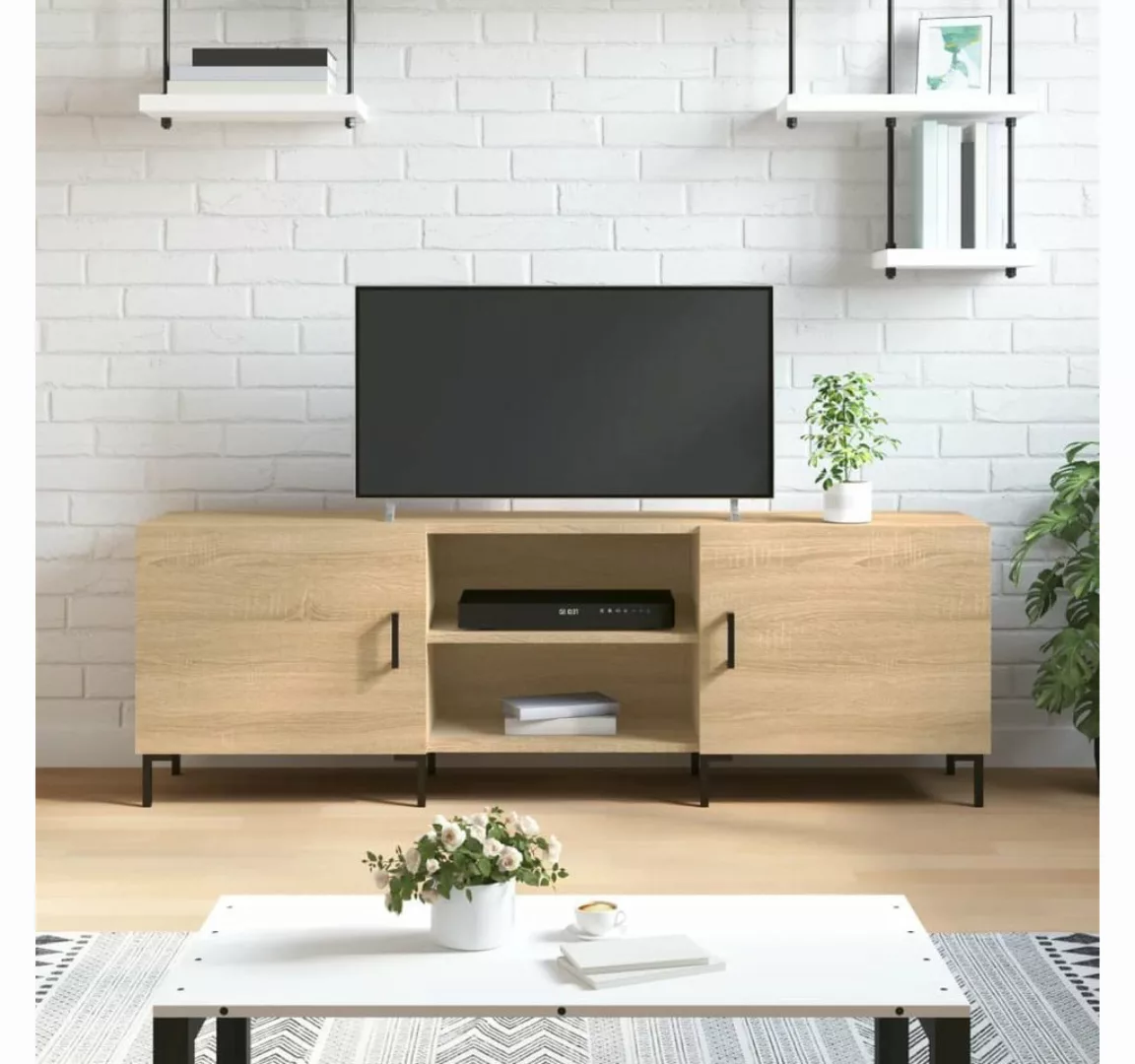 furnicato TV-Schrank Sonoma-Eiche 150x30x50 cm Holzwerkstoff günstig online kaufen