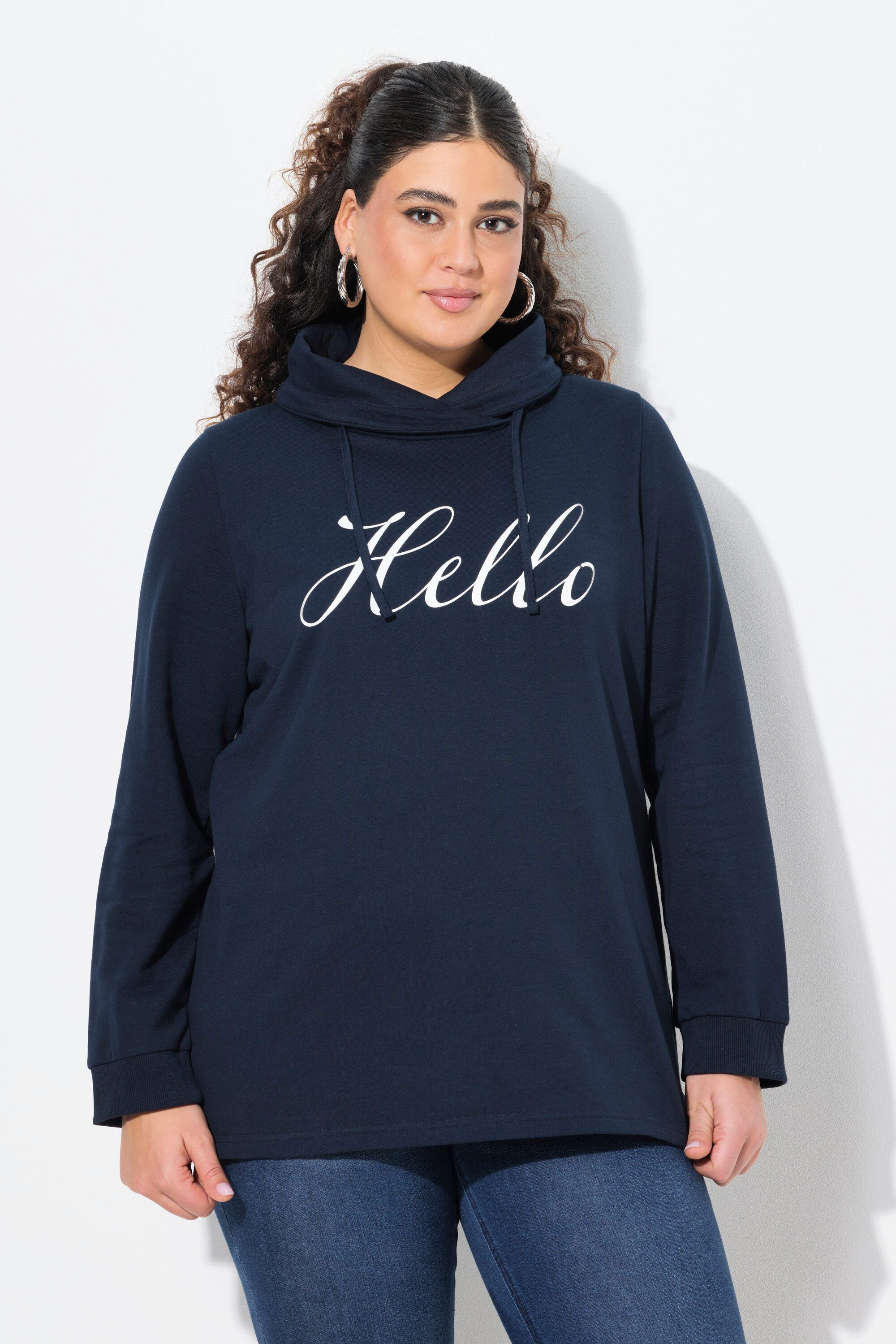 Ulla Popken Sweatshirt Sweatshirt Classic Fit günstig online kaufen