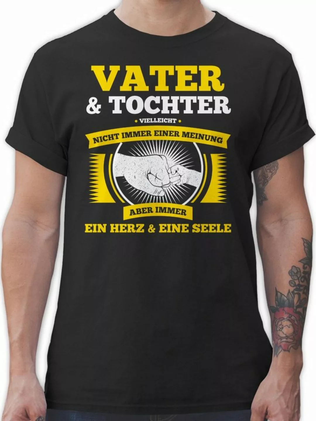 Shirtracer T-Shirt Vater und Tochter nicht immer einer Meinung Papa günstig online kaufen