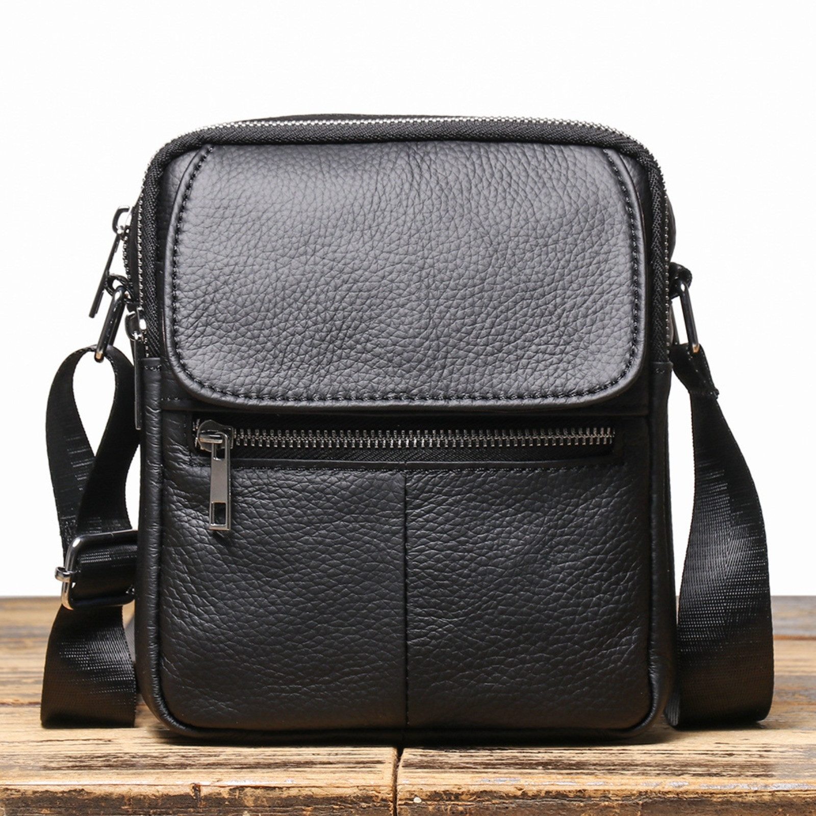 YUBRO-STUDIO Umhängetasche Herren Leder Umhängetasche Messenger günstig online kaufen