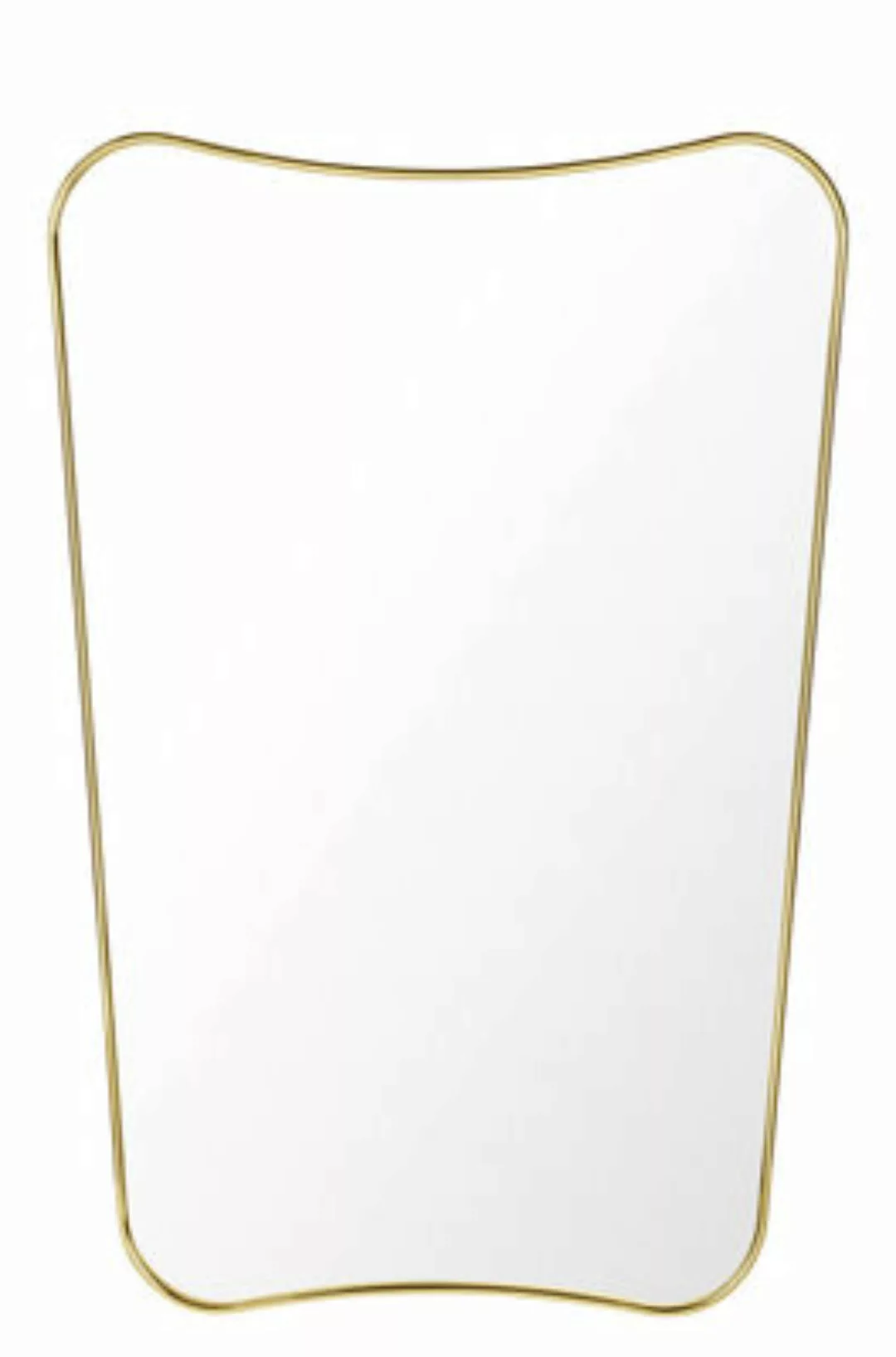 Wandspiegel F.A.33 gold metall / Gio Ponti - L 54 x H 80 cm - Gubi - Metall günstig online kaufen