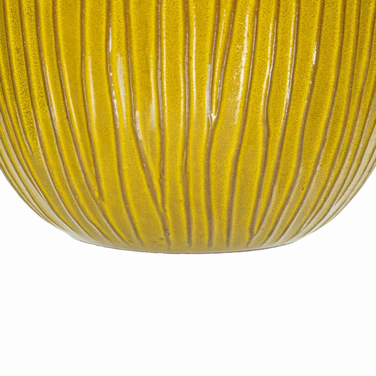 Satz Blumentöpfe 38 X 38 X 35 Cm Aus Keramik Gelb (3 Stücke) günstig online kaufen