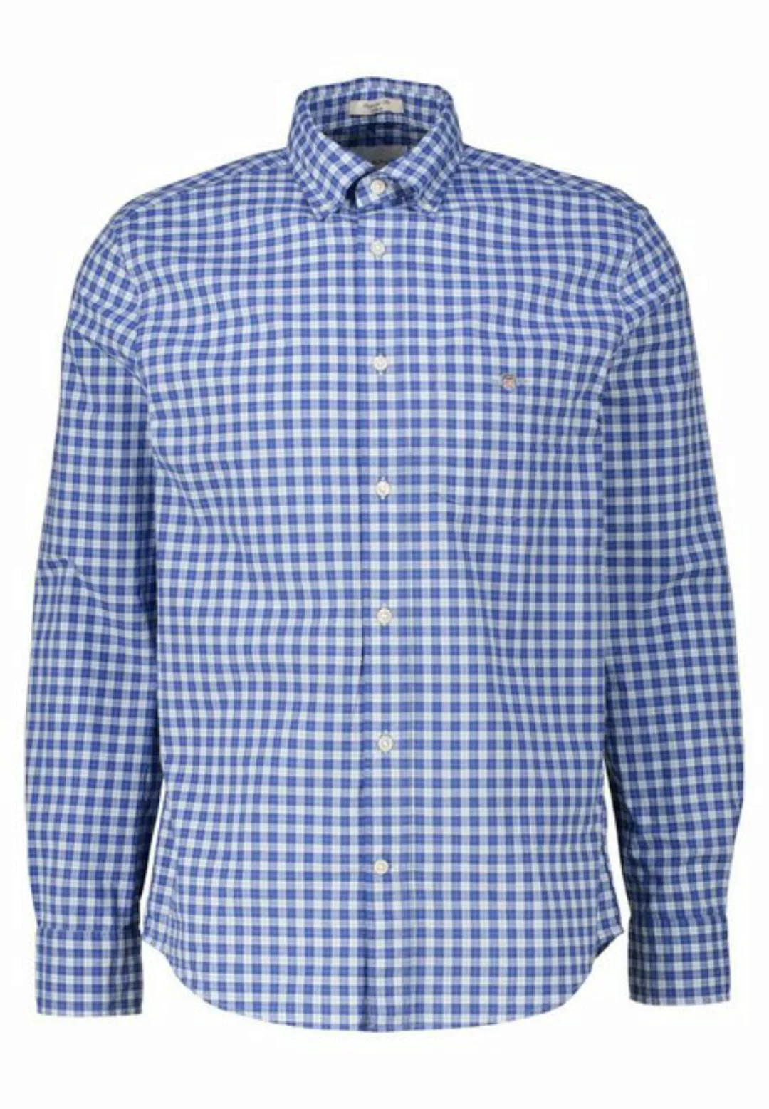 Gant Langarmhemd Herren Freizeithemd POPLIN Regular Fit (1-tlg) günstig online kaufen