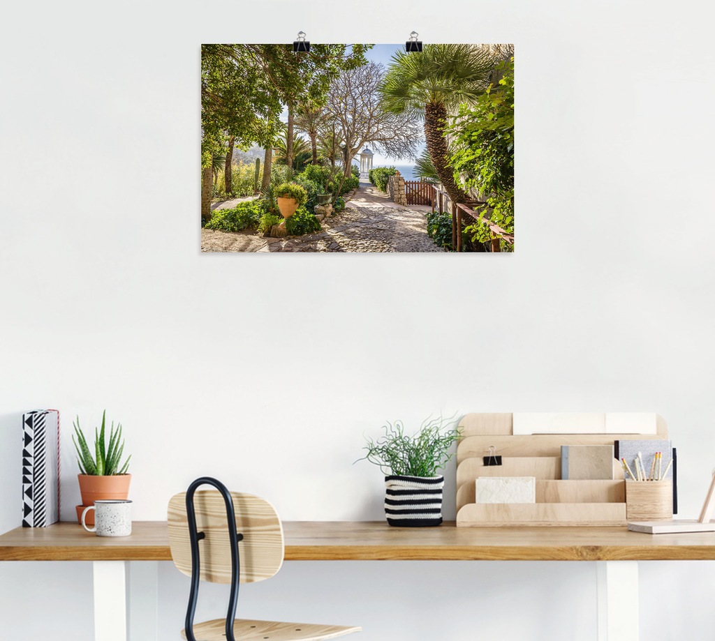 Artland Wandbild »Garten Son Marroig bei DeiÃ , Mallorca«, Gartenbilder, (1 günstig online kaufen