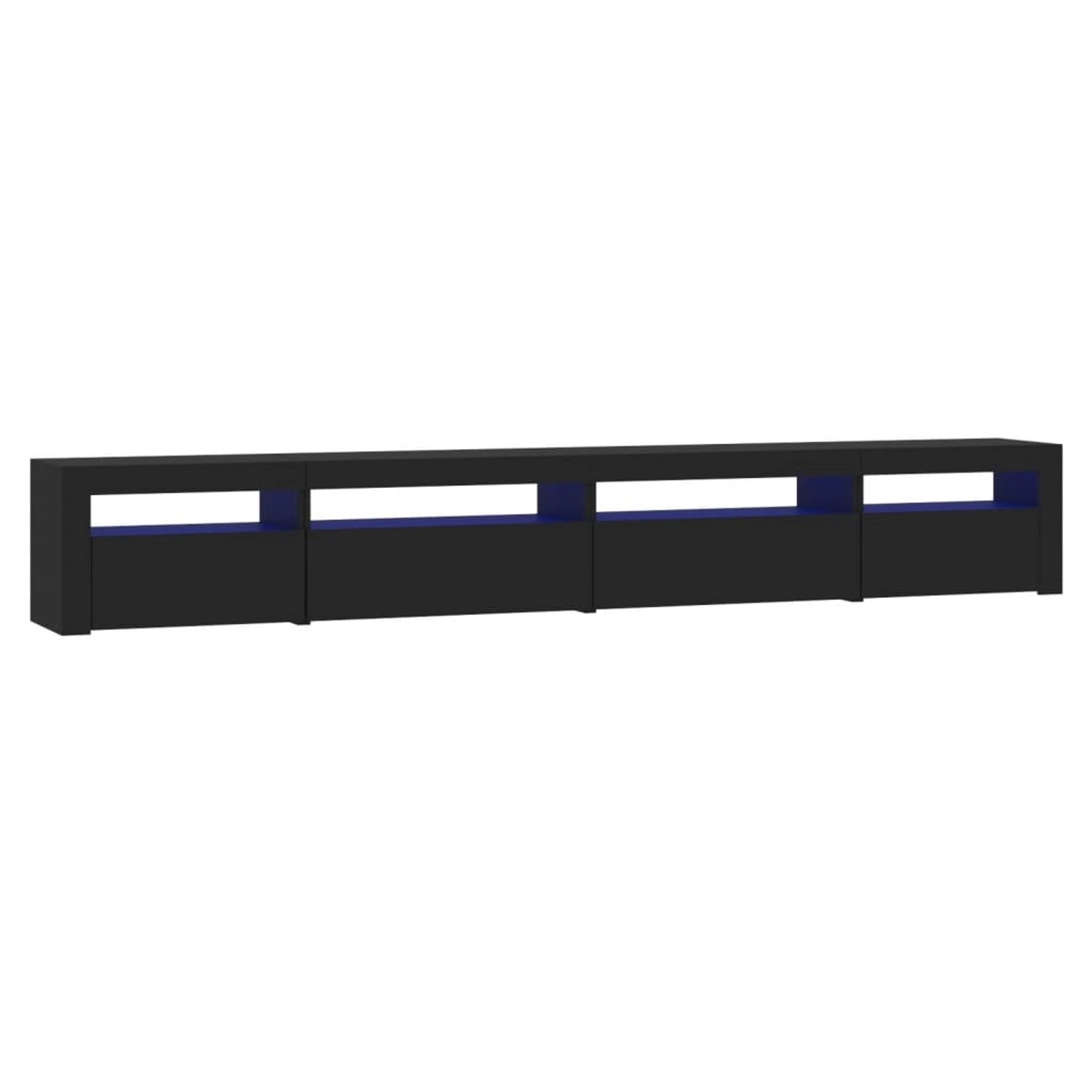 vidaXL TV-Schrank mit LED-Leuchten Schwarz 270x35x40 cm günstig online kaufen