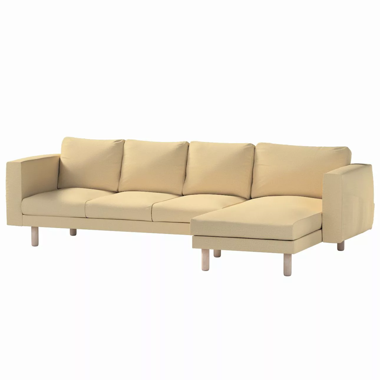 Bezug für Norsborg 4-Sitzer Sofa mit Recamiere, sandfarben, Norsborg Bezug günstig online kaufen