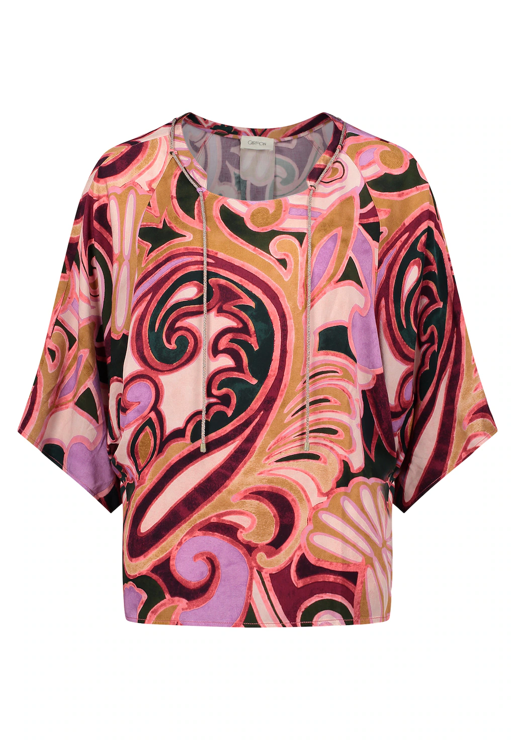 Cartoon Schlupfbluse "Cartoon Damen Casual-Bluse mit Muster" günstig online kaufen