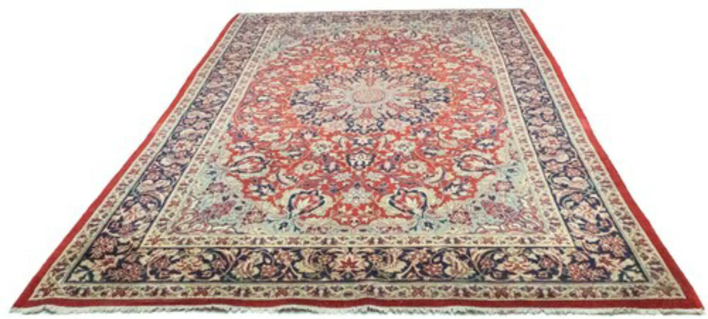 morgenland Wollteppich »Najafabad Teppich handgeknüpft rot«, rechteckig günstig online kaufen