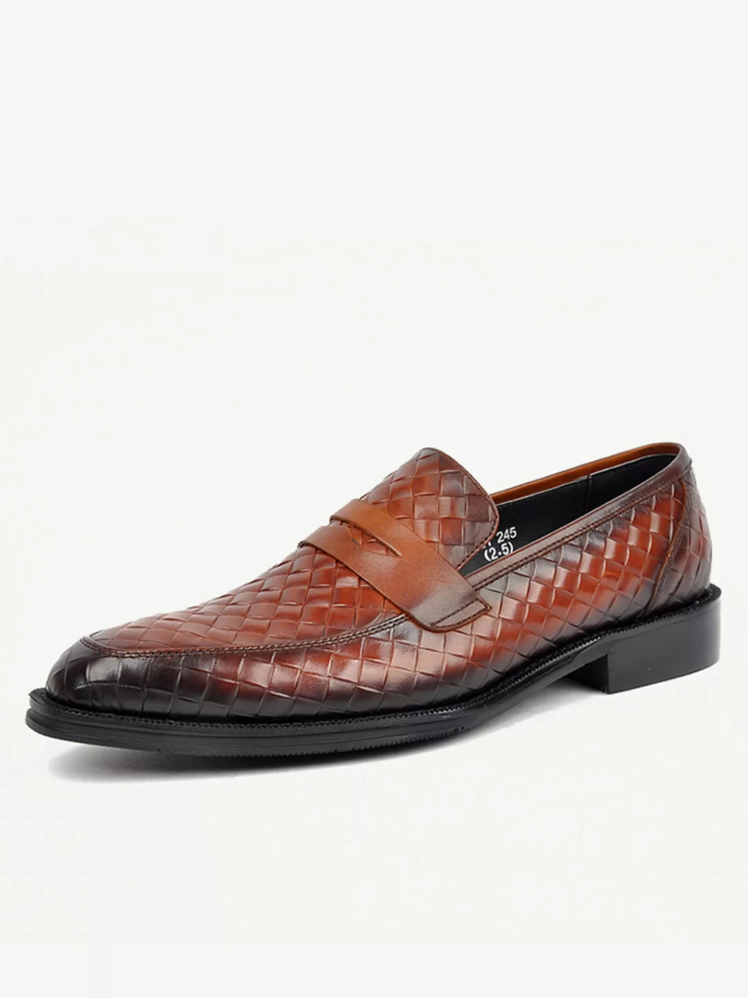 Herren Woven Style Penny Loafers Slip On Casual Hausschuhe günstig online kaufen