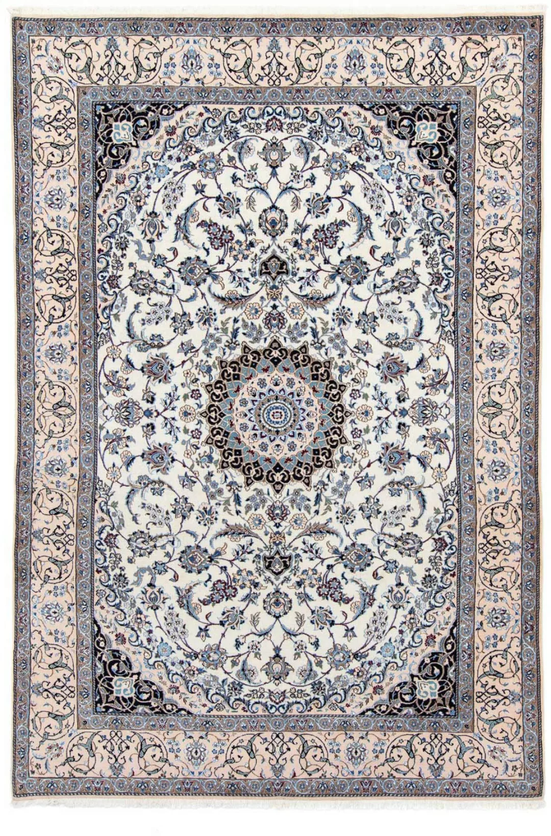 morgenland Wollteppich »Nain 9la Medaillon Beige 301 x 203 cm«, rechteckig, günstig online kaufen
