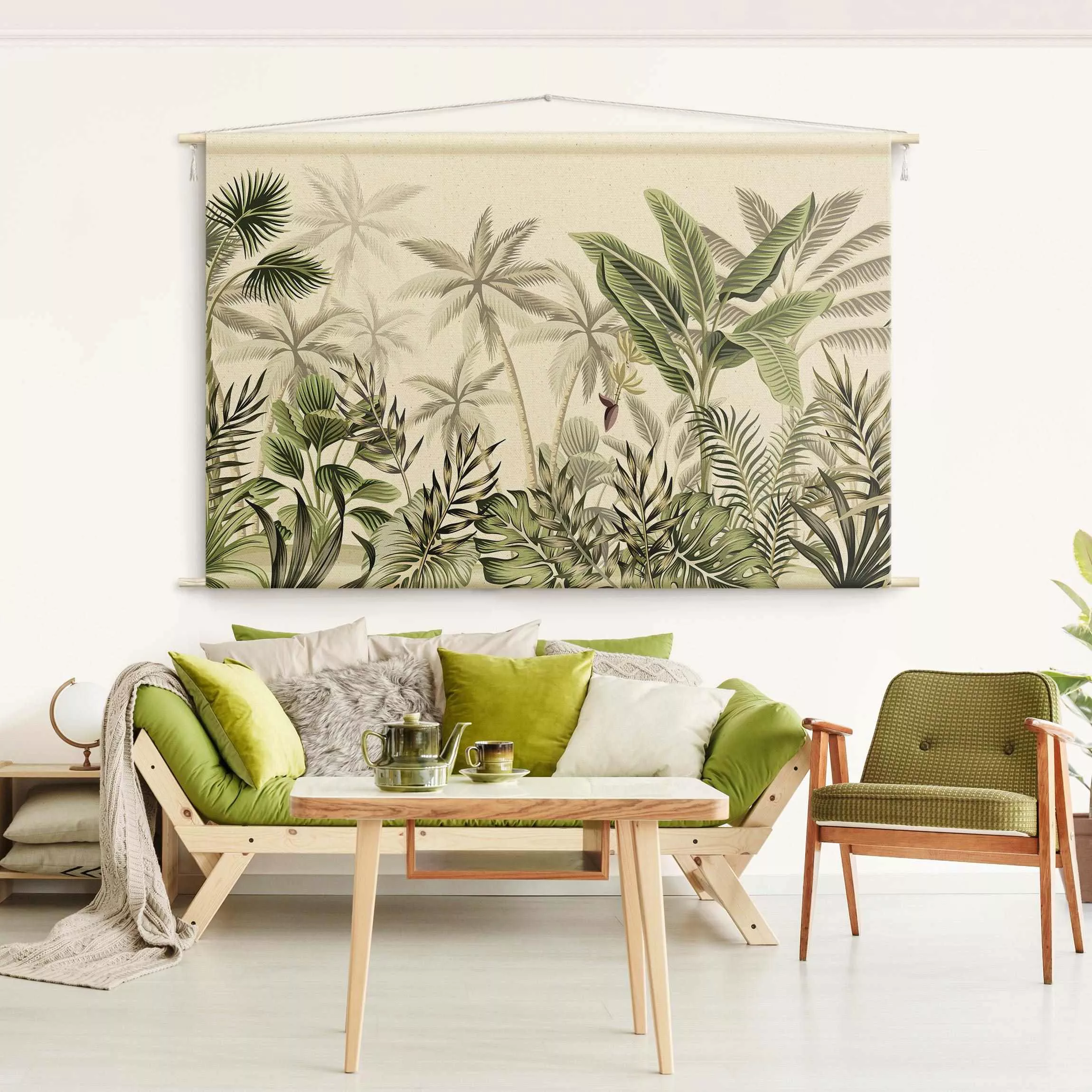 Wandteppich Palmen im Dschungel günstig online kaufen