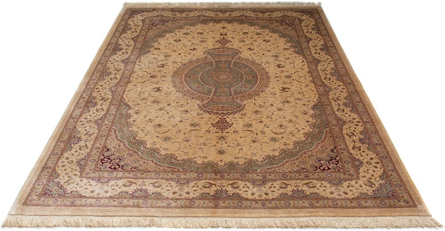 morgenland Orientteppich »Perser - Ghom - 233 x 158 cm - beige«, rechteckig günstig online kaufen